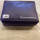 YnM Weighted Blanket Cooling Glass Beads Blue Cotton Cover Queen King 15 LB