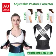 Posture Corrector Back Belt Adjustable Shoulder Support Body Brace Back UnisexAU