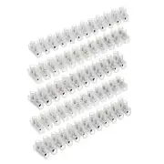 Terminal Block 12 Position Dual Row Wire Connector Screw Terminal Barrier Strip