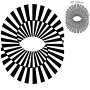 Optical Illusion Circle Metal Cutting Dies Cut Die Decoration Scrapbook Card
