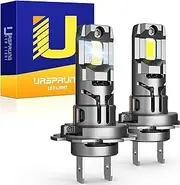 Ursprung H7 Light Bulbs, [2025 Upgraded & Gen2] 28000LM 700% Super Brighter, 1:1 Mini Size H7 Fog Lights, Truly Plug and Play with Cooling Fan, Pack of 2