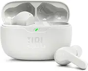 Wave Beam, JBL Deep Bass Sound, Comfortable fit, Up to 32 (8h + 24h) total hours of battery life with speed charging, Stay aware of your surrounding, Hands-free calls with VoiceAware, White