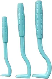 3pcs Tick Remover Pet Plastic Tick Hook Pet Plastic Portable Louse Cleaning Tools for Pets, Blue (Color : Blue)