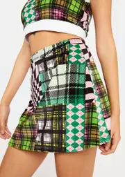 [NGOrder] Patchwork Velour Skirt