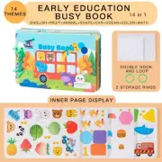 Baby Busy Book Sensory Toy Activity Centers Cloth Book Interactive Teaching Toy