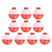 1 Inch Fishing Bobbers, 10 Pack Plastic Push Button Round Fishing Float