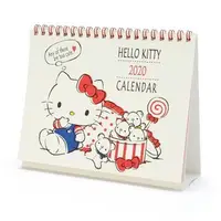 在飛比找樂天市場購物網優惠-大賀屋 日本製 Hello Kitty 桌曆 2020 萬年