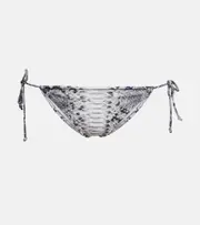 [Norma Kamali] Norma Kamali String printed bikini bottoms AU 8 multicoloured
