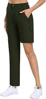 [MoFiz] Women's Hiking Pants Convertible Quick Dry Lightweight Zip Off Outdoor Athletic Pants with 5 Deep Pocket
