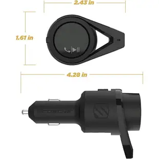 強強滾生活 SCOSCHE BTFM5 藍牙免持車用套件 數位FM發射器 雙孔12W USB 充電連接埠