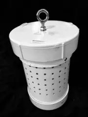Weighted Burley Pot - Small with 3 mm holes - 1.2 kilo base - Free Delivery