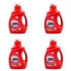 4x Omo Laundry Liquid Detergent Ultra Fast Clean Effective Stain Removal 968ml