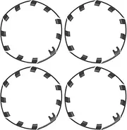 21 Inch Wheel Rim Protector Guard Scratch Resistant Hubcap Rim Patch ABS Rim Guard Hubcap Curb Rash Cover for Model .Y Performance 2021 to 2023, Tire Trim Rings (Carbon Pattern Matte Black)