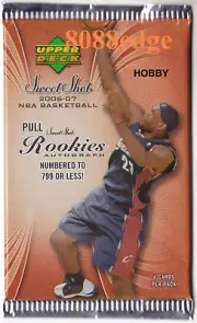 2006-07 UD SWEET SHOT HOBBY FACTORY SEALED PACK:MICHAEL JORDAN/LeBRON JAMES AUTO