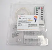 HXWEIYE Warm White Photo Clips String Light Timer 8 Modes 33' 100 LEDs