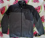 UNDER ARMOUR boys STORM Water-Resistant Hydrofuge Black Grey Fleece Jacket 6