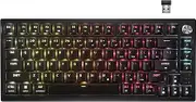 CORSAIR K65 Plus Wireless 75% RGB Hot-Swappable Mechanical Gaming Keyboard – Pre-Lubricated CORSAIR MLX Fusion Tactile Switches – Dual-Layer Sound Dampening – PBT Keycaps – QWERTY NA – Black
