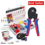 Versatile Ferrule Crimping Tool Kit with 1200 Ferrules for Multiple Applications