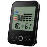 Oritronic Digital Hygrometer Indoor Thermometer Humidity Gauge (Black)