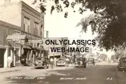 1938 BENSON MN DOWNTOWN CHEVROLET AUTO DEALER 8X12 PHOTO AMERICANA REXALL SIGN