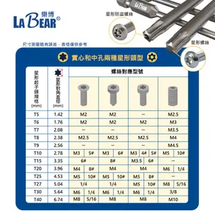 【LaBear】1/4" 星型起子 星型起子頭 V型溝 25mm 星型批頭 梅花批頭 六角星型起子頭 台灣製