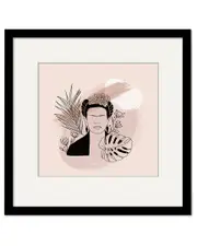 Courtside Market Women Line Freda 18x18in Framed Art