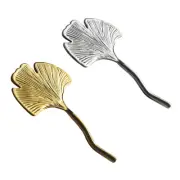 Stainless Steel Chopstick Holder Ginkgos Leaf Shaped Spoon Rest for Dining Table