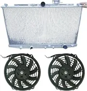 Aluminum Radiator Compatible For ACCORD SIR/SIRT CF4 MT 98-02(Radiator and fans)