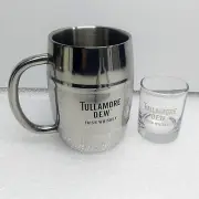 Tullamore D.E.W. Irish Whiskey Mule Mug and Clear Shot Glass Set (New)
