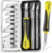 DIYSELF 16-Piece Craft Knife Set, Exacto Knife Set, 3-Piece Hobby Knife with ...