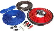 KnuKonceptz Kolossus 4 Gauge OFC Amplifier Installation Kit - Red