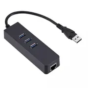 RJ45 Ethernet Adapter 1000mbps to PC MAC Laptop USB 3.0 HUB 3 Port