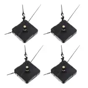 4 Pcs Clock Parts Quartz Wall Movement Silent Mechanism Kit Kits DIY