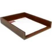 Dacasso A3201 Rustic Leather Front-Load Letter Tray
