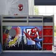 Delta Children Batman Loft Bed Tent - Curtain Set for Low Twin Loft Bed (Bed Sol
