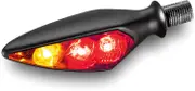 Kellermann Rhombus S DF Dark, 3in1 rear light/turn signal , color: Black Dark-Tinted , size: RL