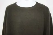 MAGASCHONI MEN'S 100% LAMBSWOOL GREEN Crewneck Sweater SZ: 3XLT 3XT XXXLT NWT