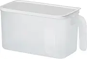 Ice Bin For Freezer – Portable Fridge Organizer, Built-In Handle Design | Stackable Clear Box for Chilling, Freezer Drawer Storage Container, Kitchen Organization Tool, Frost Resistant Tray