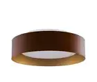 BROMI DESIGN B4106BRG Lynch 15.75 in. 3-Light Brown and Gold Flushmount Ceiling