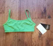 NEW Bloch Microlux Girls Tween Apple Green Cami Dance Bra Top Size 12-14