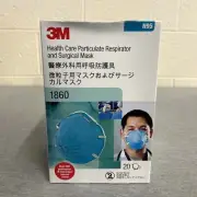 3M 1860 N95 Face Mask Particulate Respirator Surgical 20/PK 07-2025