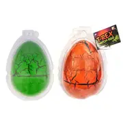 2pc Nurchums T-Rex & Triceratops Hatch Eggs Kids 3y+ Dinosaur Surprise Grow Toy