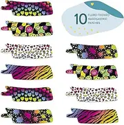 Nasogastric or Oxygen Tube precut Adhesive Tape Fluro Mix x 10 Pack. (Mix Pack)