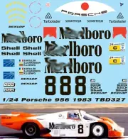 1/24 Decals for PORSCHE 956 1983 N8 DECALS FOR TAMIYA REVELL TB DECAL TBD327