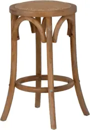 Bronwyn Natural Rattan Seat Backless Counter Stool by