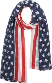 E-Clover Herebuy - Unique Women's Floral Scarves: Chiffon Flowers & 02-flag