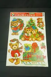 Static Cling Window Decoration Christmas Bears