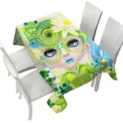 Frog Loving Felecia Munchkinz Gril Tablecloth
