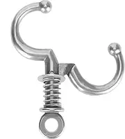 Cattle Nose Ring, Stainless Steel Automatic Cow Spring Nose Pliers - Wide Opening Cattle Nose Clamp, Farm Animal Cattle Ring for Farming Husbandry Accessory(4.7x2.8 in)