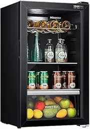 FREEZYMAN 108L Constant Temperature Wine Cooler, Wine Cooler, Independent Wine Cellar, Household Small Ice Bar Refrigerator, Temperature Control with Light (Color : Black, Size : 49 * 50 * 84.8cm)
